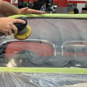 Machine Sanding Polishing Glass Windshields Mike Phillips