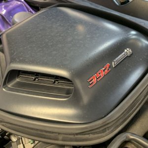 Remove water spots Matte Shaker Hood Scoop 2016 Challenger Scatpack 392 Hem