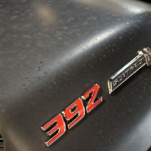 Remove water spots Matte Shaker Hood Scoop 2016 Challenger Scatpack 392 Hem