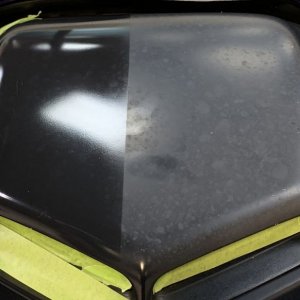 Remove water spots Matte Shaker Hood Scoop 2016 Challenger Scatpack 392 Hem