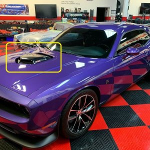 Remove water spots Matte Shaker Hood Scoop 2016 Challenger Scatpack 392 Hem