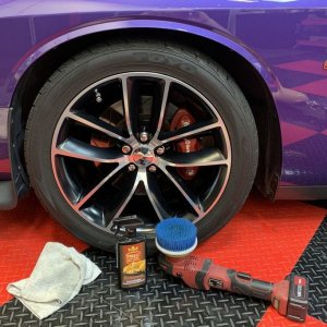 Removing Water Spots from Matte Vinyl Graphics Challenger Scatpack 392 Hemi