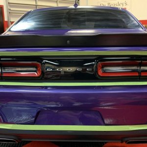 Removing Water Spots from Matte Vinyl Graphics Challenger Scatpack 392 Hemi