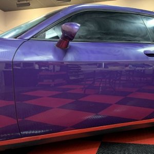 Removing Water Spots from Matte Vinyl Graphics Challenger Scatpack 392 Hemi