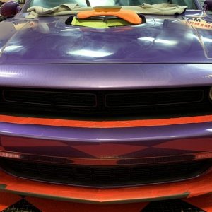 Removing Water Spots from Matte Vinyl Graphics Challenger Scatpack 392 Hemi