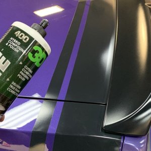 Removing Water Spots from Matte Vinyl Graphics Challenger Scatpack 392 Hemi