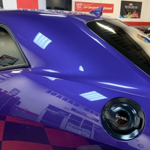 Removing Water Spots from Matte Vinyl Graphics Challenger Scatpack 392 Hemi