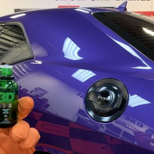 Removing Water Spots from Matte Vinyl Graphics Challenger Scatpack 392 Hemi