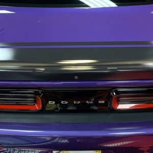 Removing Water Spots from Matte Vinyl Graphics Challenger Scatpack 392 Hemi