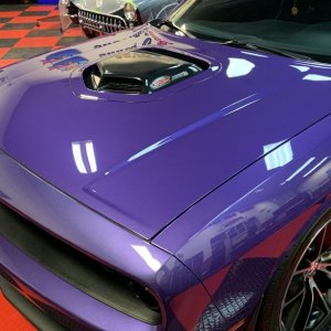 Removing Water Spots from Matte Vinyl Graphics Challenger Scatpack 392 Hemi