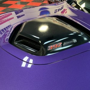 Removing Water Spots from Matte Vinyl Graphics Challenger Scatpack 392 Hemi