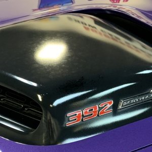 Removing Water Spots from Matte Vinyl Graphics Challenger Scatpack 392 Hemi