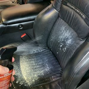 Simple Corvette Leather Interior Detail