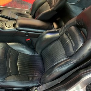 Simple Corvette Leather Interior Detail