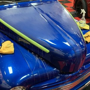 Wetsanding 1947 Ford Coupe Streetrod Mike Phillips