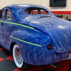 Wetsanding 1947 Ford Coupe Streetrod Mike Phillips
