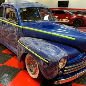 Wetsanding 1947 Ford Coupe Streetrod Mike Phillips