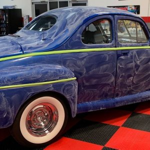 Wetsanding 1947 Ford Coupe Streetrod Mike Phillips