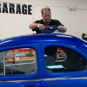 Wetsanding 1947 Ford Coupe Streetrod Mike Phillips