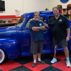 Wetsanding 1947 Ford Coupe Streetrod Mike Phillips