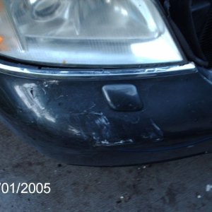 front bumper before