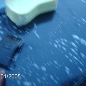 water sanding trunk lid