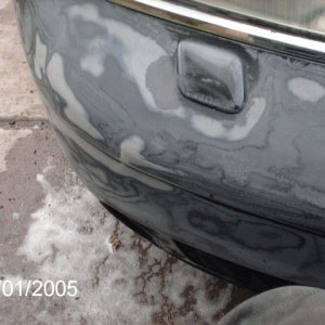 front bumper sanded