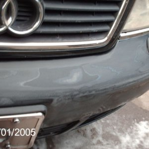 front bumper sanding