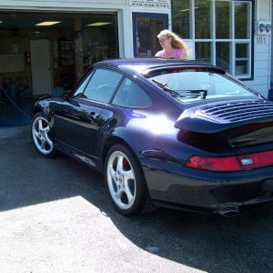 Midnight blue porsche