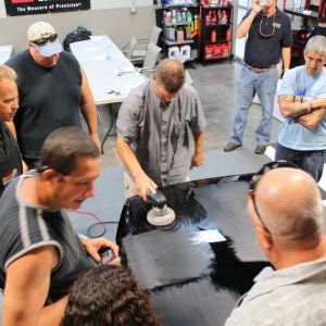 Wetsanding Rotary Buffer Classes at Autogeek.net with Mike Phillips