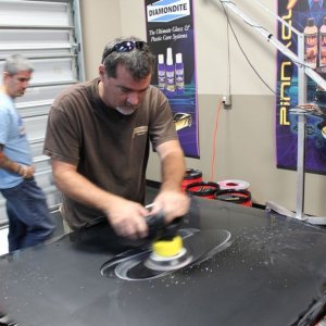 Wetsanding Rotary Buffer Classes at Autogeek.net with Mike Phillips
