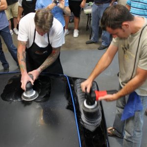 Wetsanding Rotary Buffer Classes at Autogeek.net with Mike Phillips