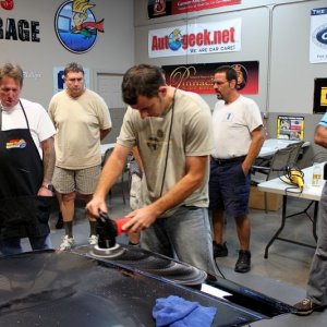 Wetsanding Rotary Buffer Classes at Autogeek.net with Mike Phillips