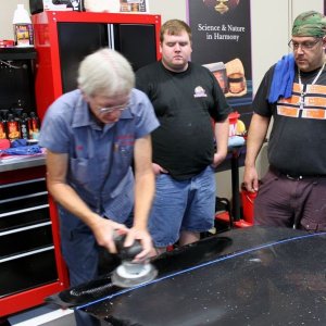 Wetsanding Rotary Buffer Classes at Autogeek.net with Mike Phillips