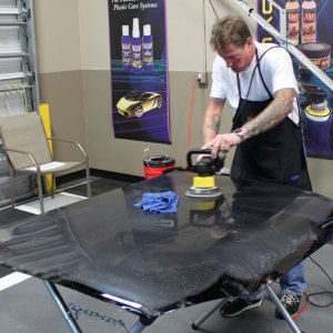 Wetsanding Rotary Buffer Classes at Autogeek.net with Mike Phillips
