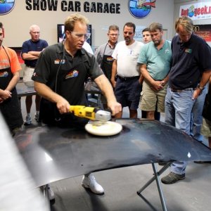 Wetsanding Rotary Buffer Classes at Autogeek.net with Mike Phillips