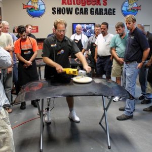Wetsanding Rotary Buffer Classes at Autogeek.net with Mike Phillips