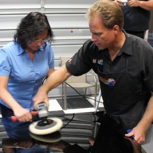 Wetsanding Rotary Buffer Classes at Autogeek.net with Mike Phillips