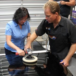 Wetsanding Rotary Buffer Classes at Autogeek.net with Mike Phillips