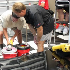 Wetsanding Rotary Buffer Classes at Autogeek.net with Mike Phillips