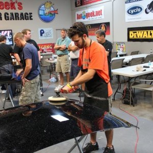Wetsanding Rotary Buffer Classes at Autogeek.net with Mike Phillips