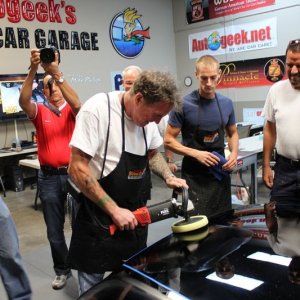 Wetsanding Rotary Buffer Classes at Autogeek.net with Mike Phillips