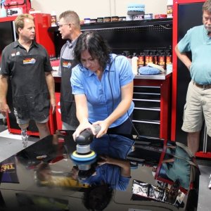 Wetsanding Rotary Buffer Classes at Autogeek.net with Mike Phillips