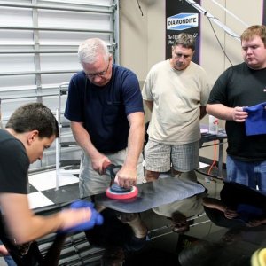 Wetsanding Rotary Buffer Classes at Autogeek.net with Mike Phillips