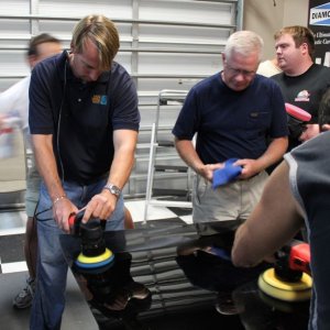 Wetsanding Rotary Buffer Classes at Autogeek.net with Mike Phillips