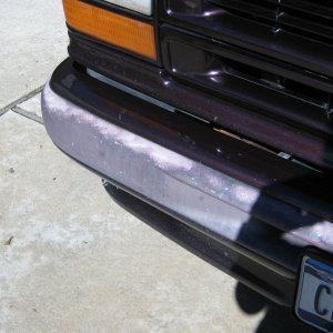 bumper discoloration