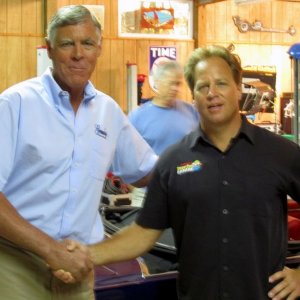 Jim Grundy with Mike Phillips