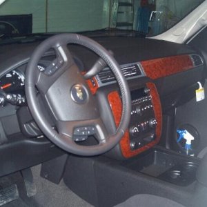 Plastic coated wood trim