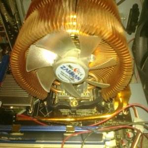 CPU heatsink after
