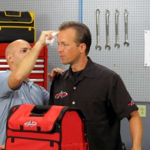 Matt Steele and Mike Phillips shooting TV Commercials for SPEED Channel
